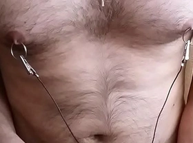 urethral sounding nipple electro stim cum part2