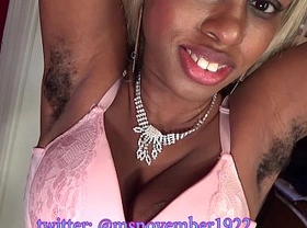 Big booty ebony teen farting in step dad horny face and hairy armpits smell sheisnovember