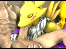 3d renamon compilation with sounds by thehentaihard69