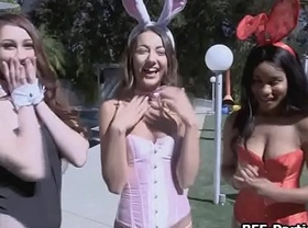 Hot bunnies looking for eggs to earn cock