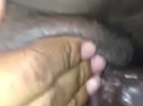 Rubbing the pussy while i deep stroke