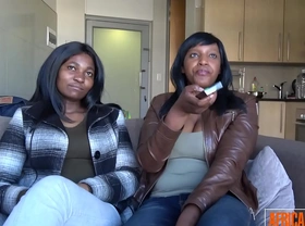 2 black lesbian babes eating each other's pussy