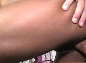 Ebony gets fucked in all holes by a group of white dudes 18