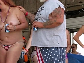 Getting a biker rally wet tshirt contest started in iowa