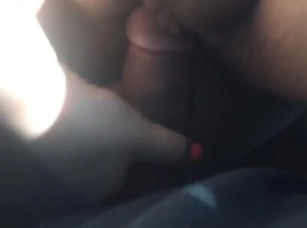 Mexican gf getting fucked in backseat by bbc