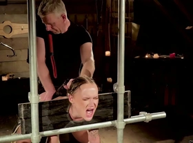 Hot bdsm sex for teen slave getting punished and fucked