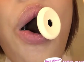 Japanese asian tongue spit face nose licking sucking kissing handjob fetish - more at fetish-master net